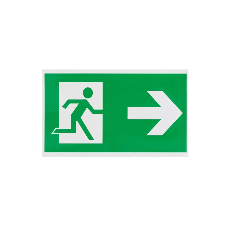 Sticker exit right 100x180mm