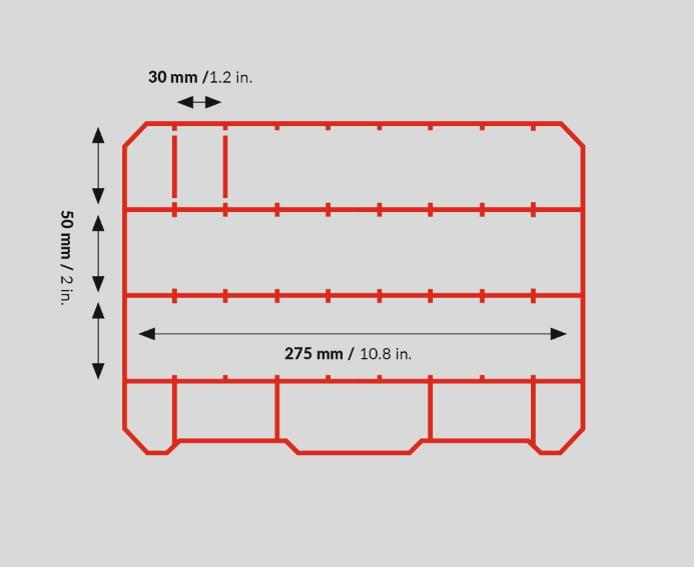 Organizer na drobiazgi Qbrick 290 x 220 x 54 mm