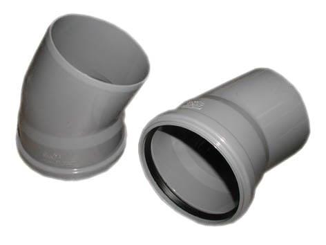 Kolano kanalizacyjne Wavin, Ø 110 mm, 22°