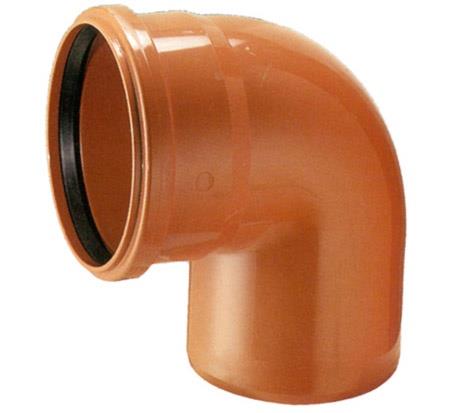 Kolano zewnętrzne kanalizacyjne Wavin, Ø 110 mm, 88,5°