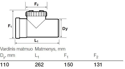 Czyszczak zewnętrzny Wavin, Ø 110 mm