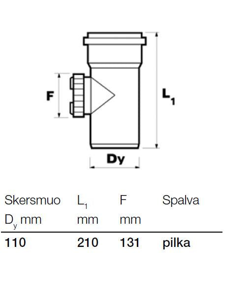 Wavin Internal Sewerage Cleanout, Ø 110 mm
