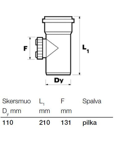 Wavin Internal Sewerage Cleanout, Ø 110 mm