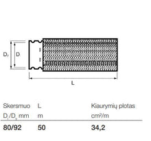 Rievėtas drenažo vamzdis su geotekstile Wavin, Ø 80/92 mm