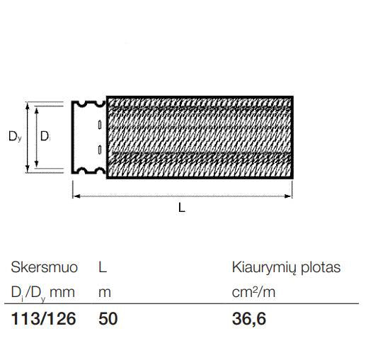 Corrugated drainage pipe with geotextile Wavin, Ø 113/126 mm