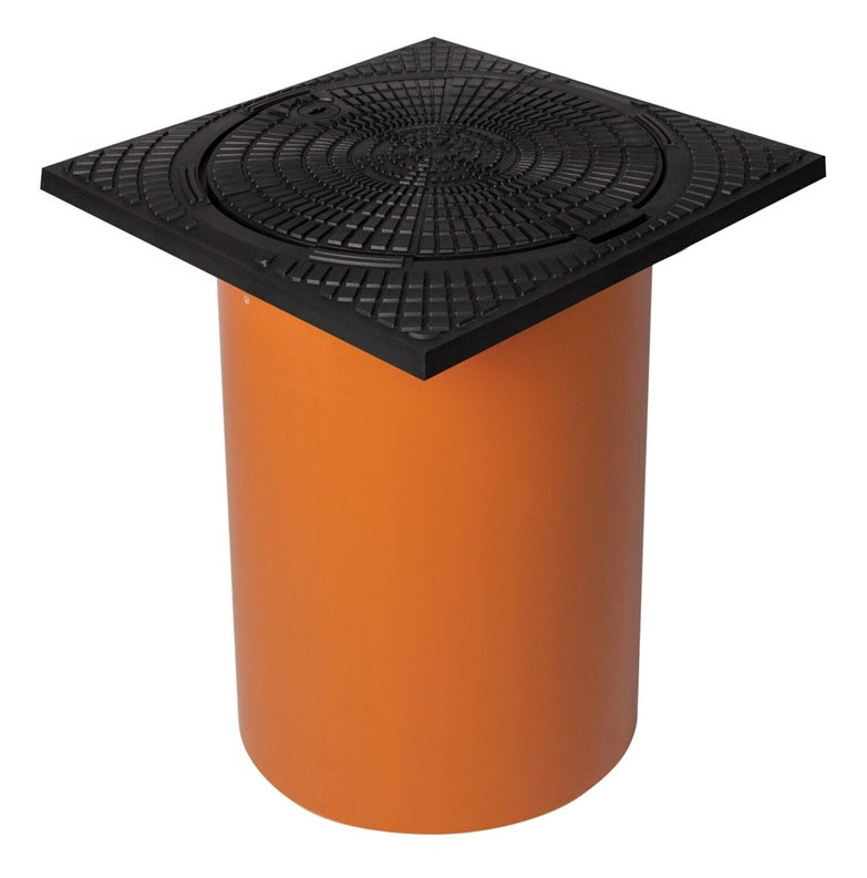 Manhole cover with pipe 400x400 Ø 315 mm, 1.5t