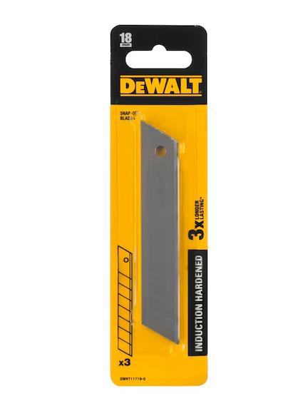 Peilio ašmenys DeWalt DWHT11719, 18 mm, 3 vnt.