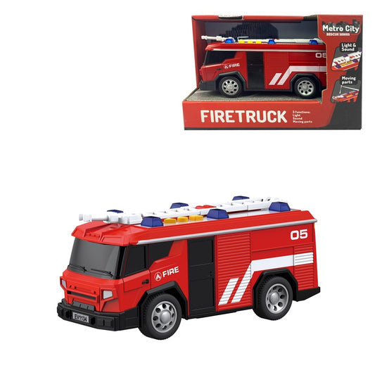 Wóz strażacki Zabawka Rescue Series 42-WY1134, czerwony