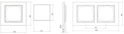 Single frame VILMA QR1000, grey