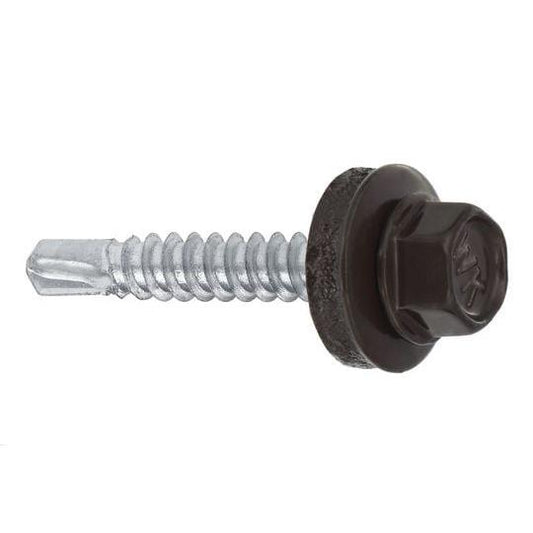 Wkręt samowiercący Wkret-Met WF, RAL8019, 4.8 mm x 19 mm, 250 szt.