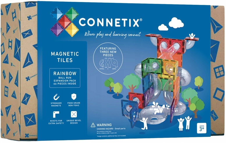Magnetyczne klocki konstrukcyjne Connetix Rainbow Tor dla kulek