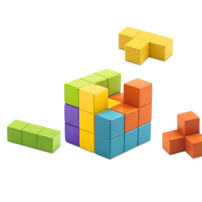 Wooden figure-making kit Djeco Cubissimo