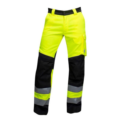 Work Trousers Ardon Hi-Viz Signal, black/yellow, 56