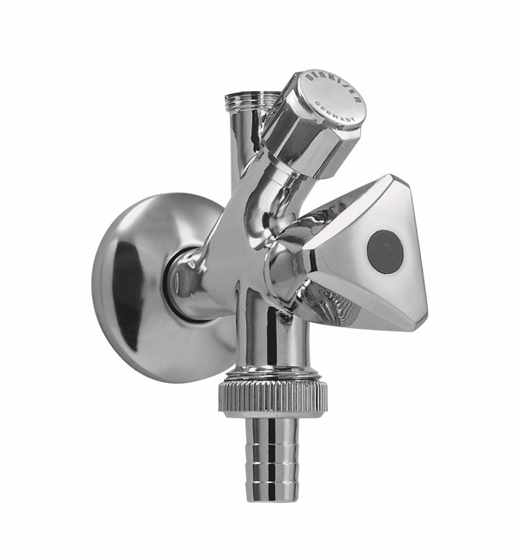 Kampinis ventilis 1/2" x 1/2" be veržlės