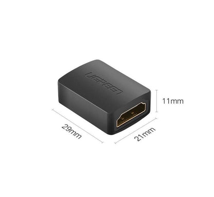 Adapter UGREEN HDMI F, HDMI F, czarny 20107