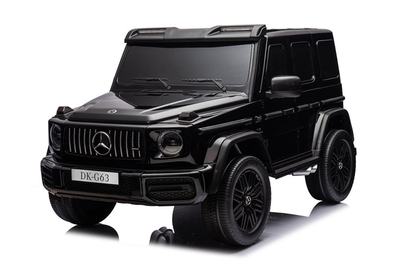 Vaikiškas elektromobilis Mercedes G63, balta/juoda/