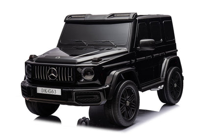 Vaikiškas elektromobilis Mercedes G63, balta/juoda/