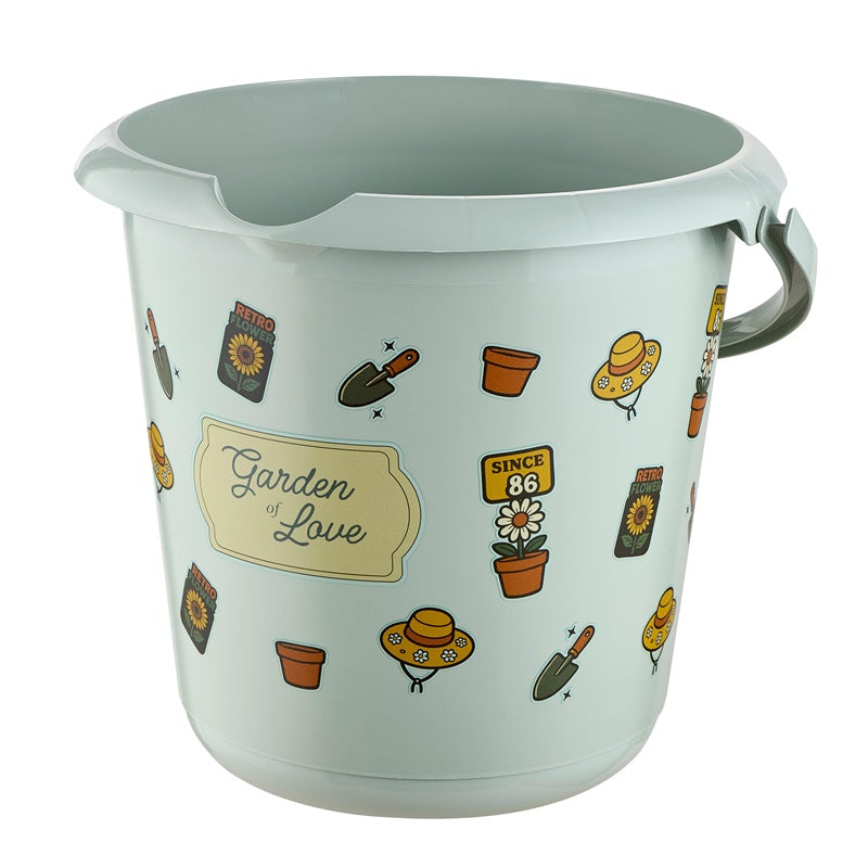 Wiadro domowe Keeeper, 10 l, zielone