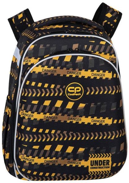 Mokyklinė kuprinė CoolPack, juoda/oranžinė, 40x29x14cm