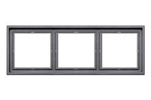 Three-gang frame LIREGUS MODERN, matte black