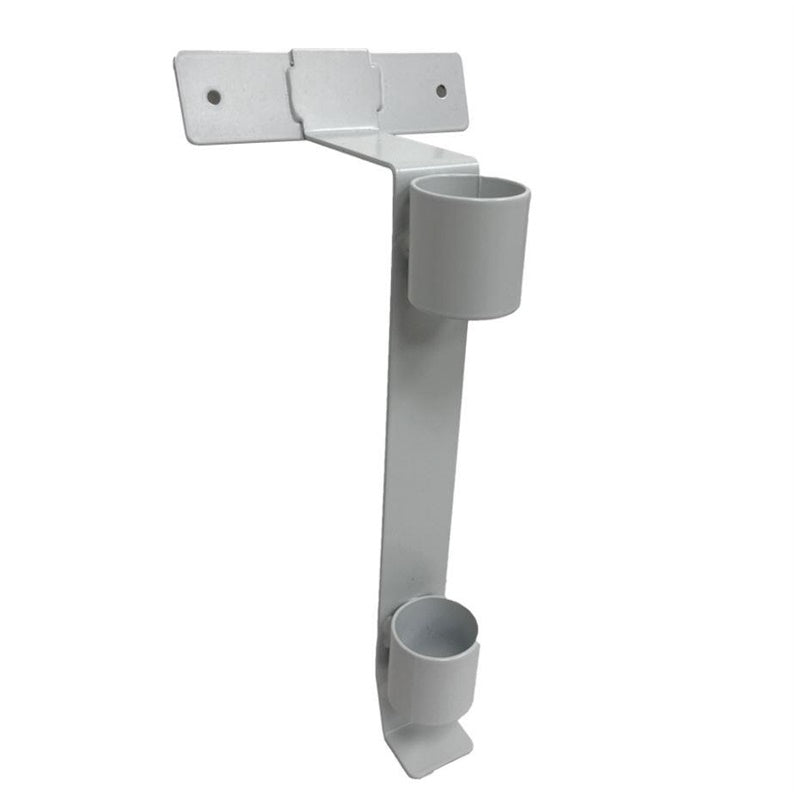 Single flag pole bracket, grey