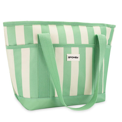 Cooler bag Spokey, white/green, 39 x 27 cm, 12 l