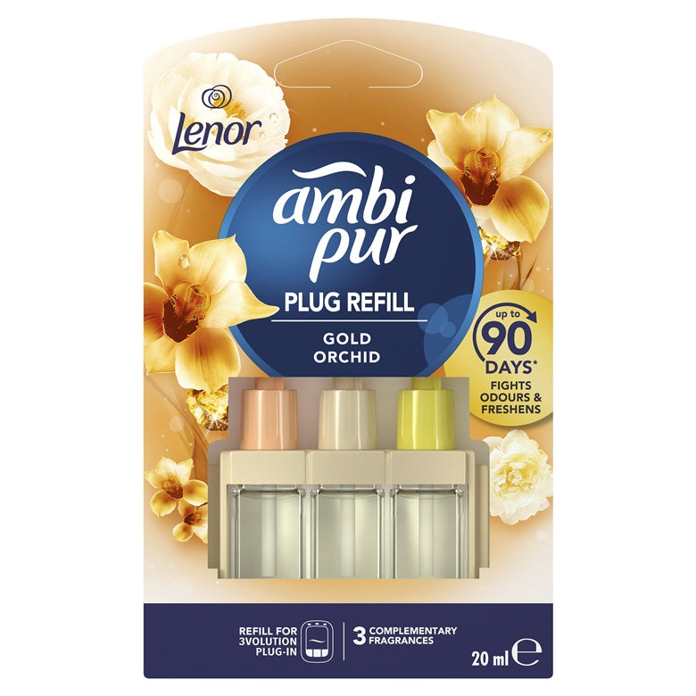 AIR FRESHENER AMBI PUR 3VOL GOLD ORCH RF 20M