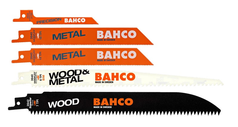 Brzeszczoty do pił posuwisto-zwrotnych Bahco Sandflex Bi-metal, 5 szt.