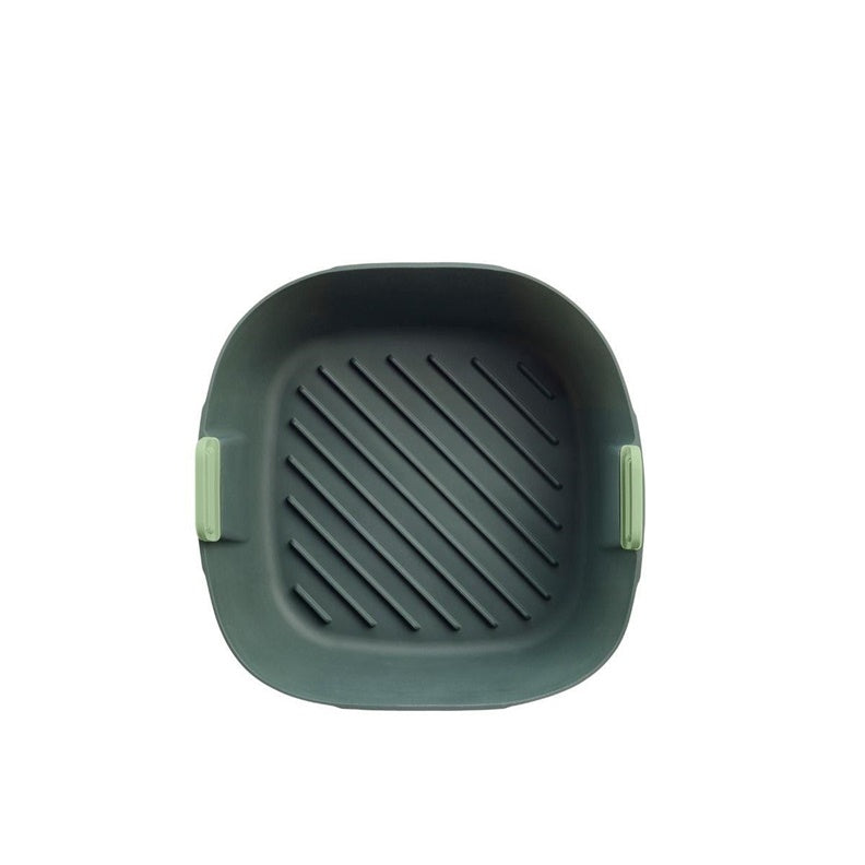 Silikonowa wkładka do frytkownicy beztłuszczowej, zielona, 22 cm