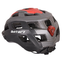 Dviratininkų šalmas Bottari 94001RB, juodas/raudonas, S/M
