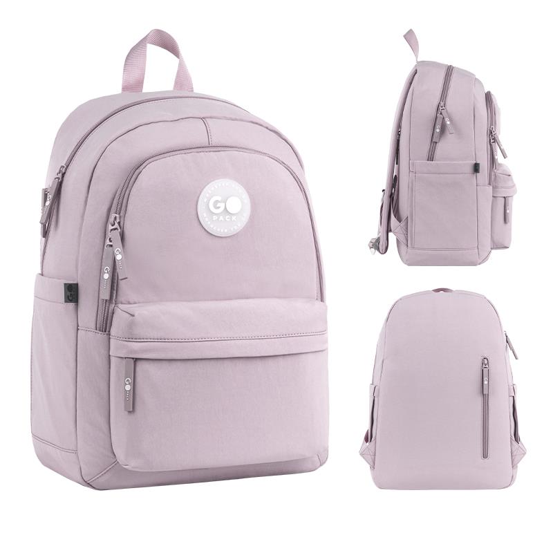 School backpack GO26-141L-2, pink, 28x17x43 cm