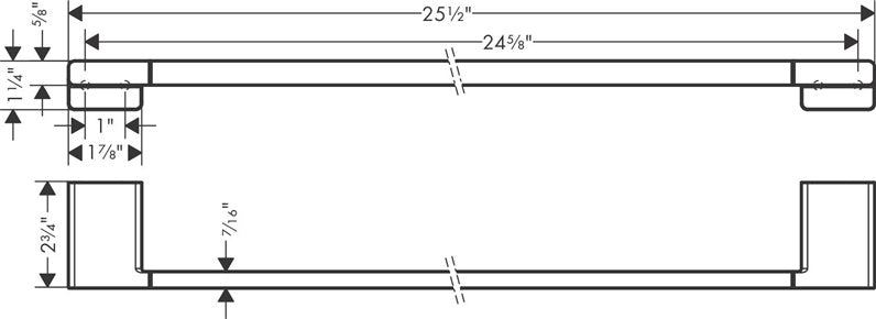 TOWEL RACK ADDSTORIS Q HG CHROME