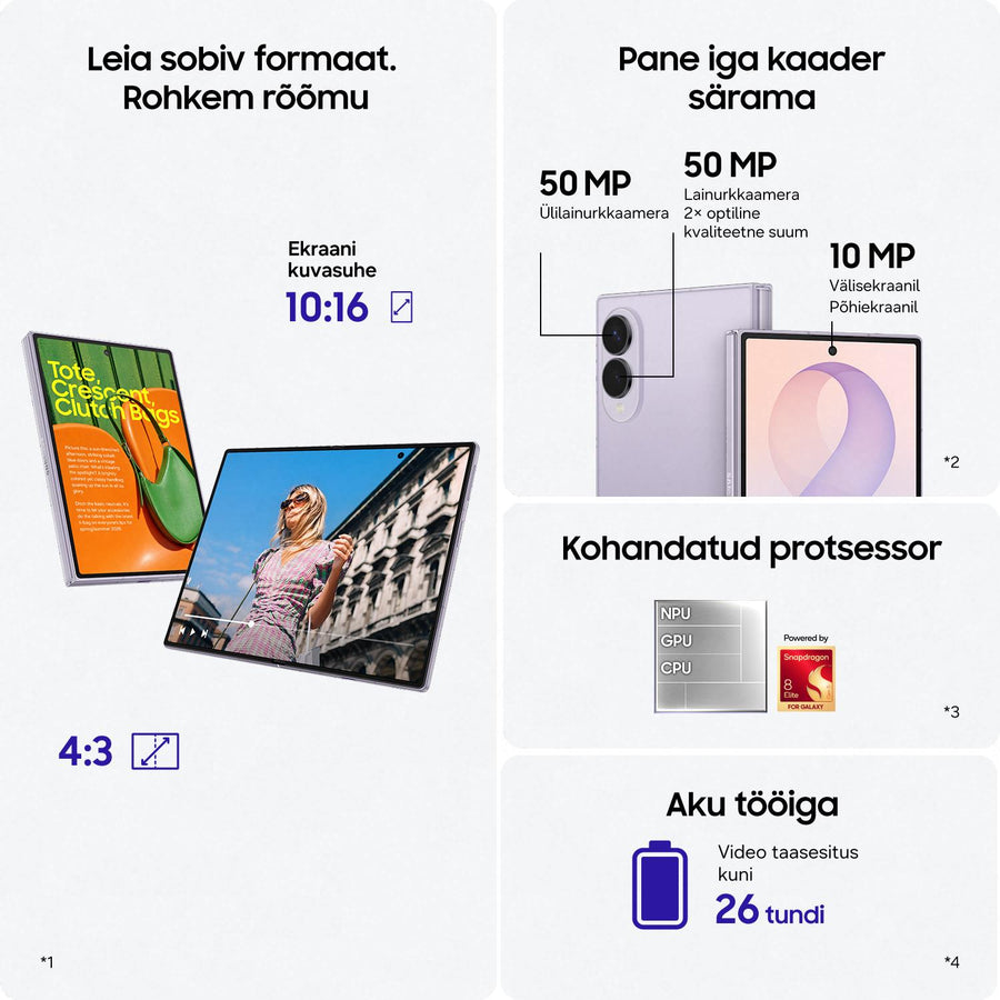 Telefonas Samsung Galaxy Fold 8 256 GB, graphite sp.