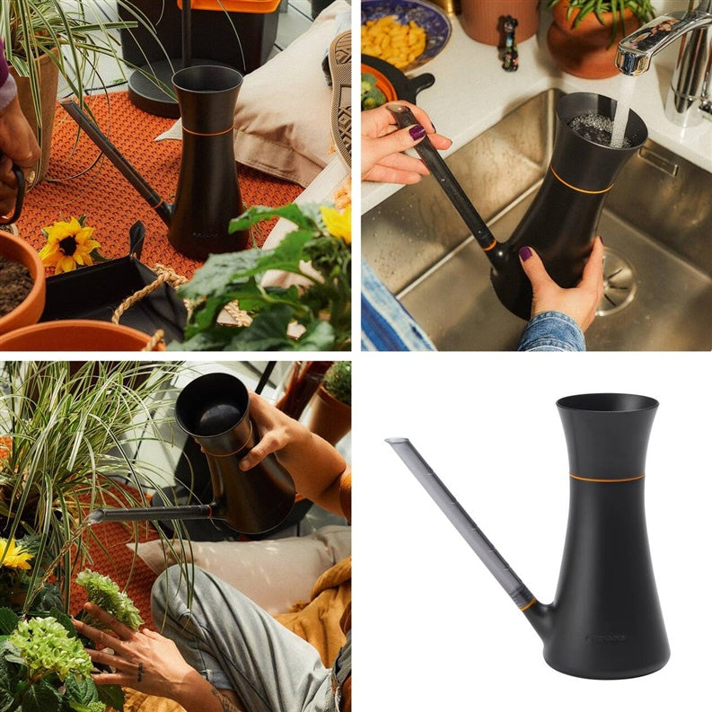 Fiskars 1071307 Watering Can, black