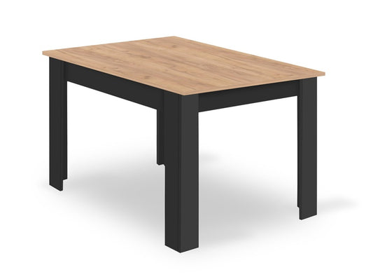 Dining table Leobert, brown/black, 120x8x75cm