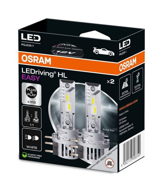 Żarówka samochodowa Osram, H15, LED, biała, 12 V, 2 szt.