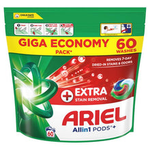 Skalbimo kapsulės Ariel All-in-1 PODS, 60 vnt.