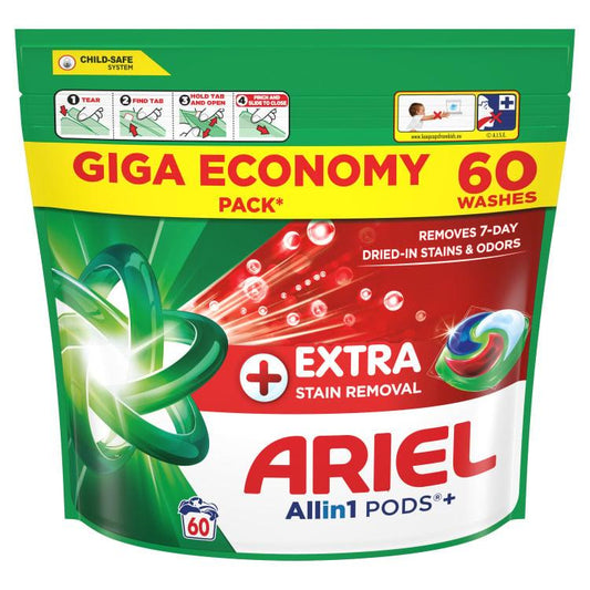 Skalbimo kapsulės Ariel All-in-1 PODS, 60 vnt.