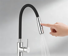 Kitchen mixer Ferro, black/chrome sensory