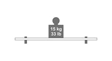 Shelf bracket Cuadro, 200x50 mm, anthracite, 2 pcs.