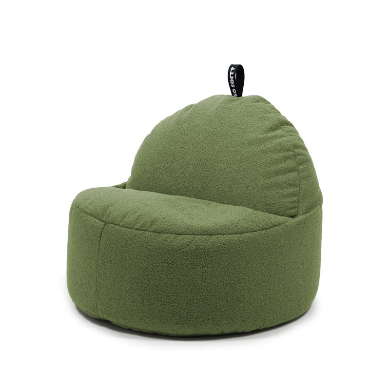 Bean Bag SoSoft Round XL Teddy, olive green