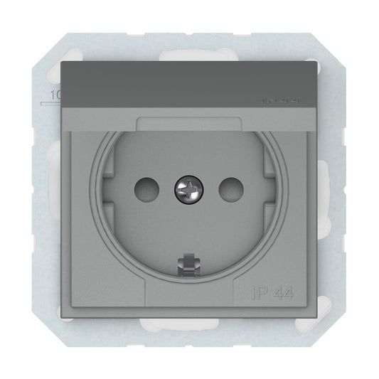 Gniazdo VILMA QR1000, szare, IP44