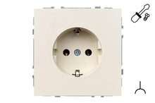 Socket LIREGUS MODERN, earthed, sand color