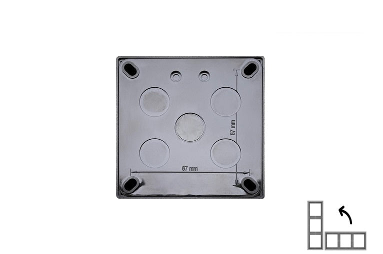 Surface mounting frame LIREGUS MODERN, champagne color