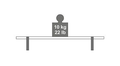 Lentynos laikiklis Dolle Lip, 200x130 mm, juoda