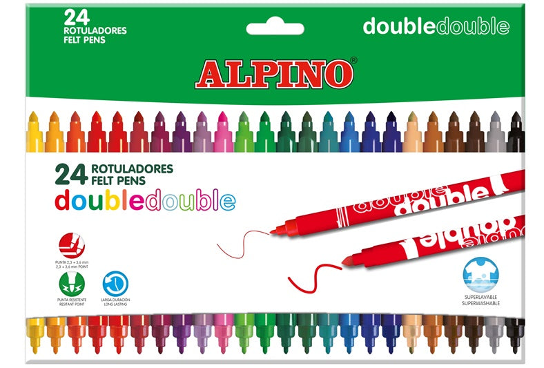 Pisaki Alpino 1AAR002058N, dwustronne, 24 szt.