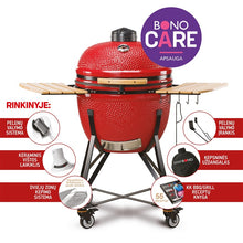 Grill Kamado Bono Limited TQ0025, czerwony, 64 cm