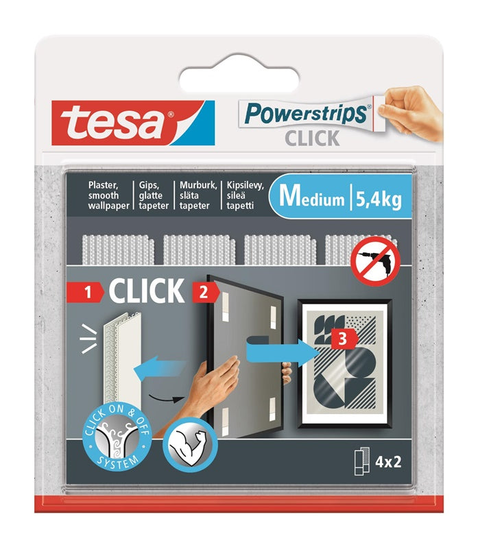 Adhesive tape Tesa Power-Strips 77721 Double-sided 0.06m x 2cm