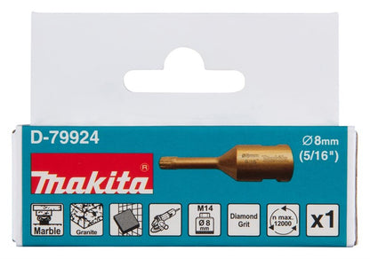 Makita Diamond Core Drill Bit (M14), D-79924, 8 mm