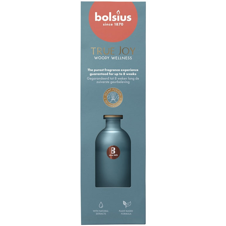 Home fragrance Bolsius TRUE JOY Woody Wellness, 80 ml